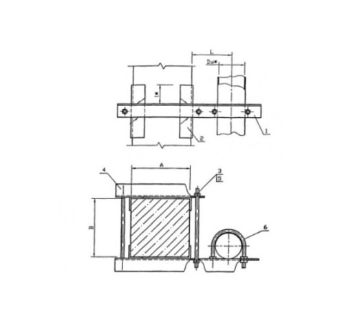 Крепления трубопроводов к железобетонным балкам в Бобруйске