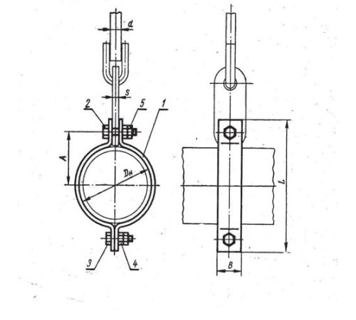 Хомуты укороченные горизонтальных трубопроводов в Бобруйске