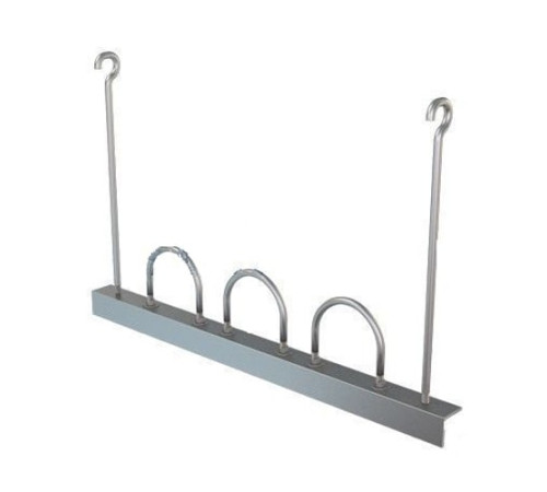 Подвески трех труб на опорном уголке в Бобруйске