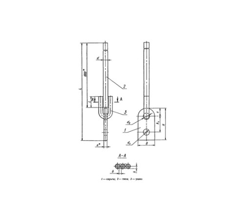 Тяги с серьгой для подвесок трубопроводов в Бобруйске