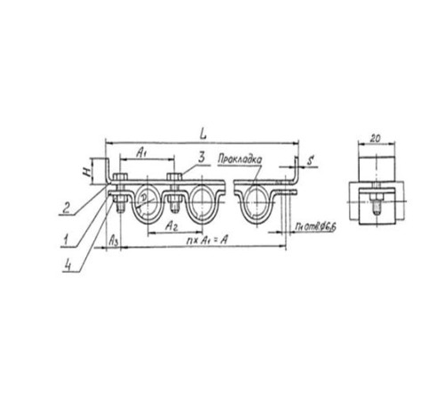 Подвески судовых трубопроводов Тип 7 в Бобруйске