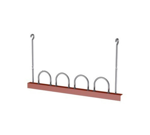 Подвески четырех труб на опорном уголке в Бобруйске