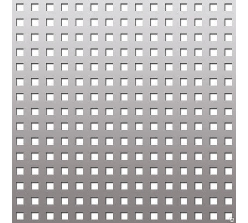 Перфорированные листы Qg с квадратными отверстиями 1х2м в Бобруйске