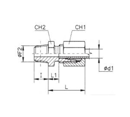 Штуцеры ввертные с конической резьбой TN93 в Бобруйске