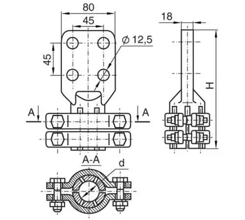 Аппаратные зажимы АШМ в Бобруйске для ЛЭП