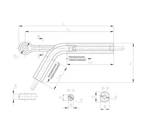 Натяжные прессуемые зажимы НАС в Бобруйске для ЛЭП