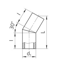 Оболочки на теплоизоляционные отводы 30 градусов