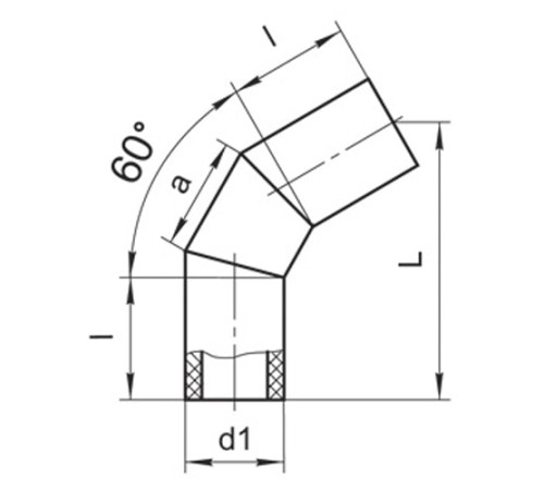 Оболочки на теплоизоляционные отводы 60° в Бобруйске