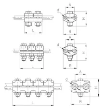 Плашечные зажимы типа ПА