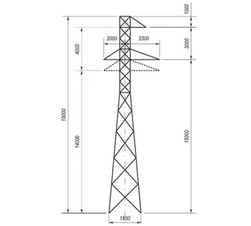 Переходные опоры ЛЭП в Бобруйске и Беларуси