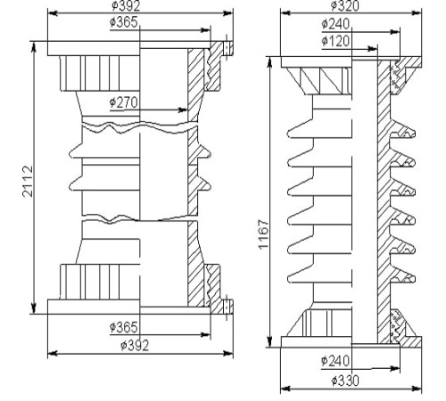 Покрышки для воздушных выключателей 150 кВ в Бобруйске