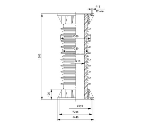 Фарфоровые армированные покрышки ПКДА для конденсаторов в Бобруйске