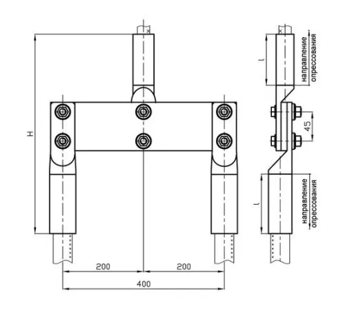 Переходные зажимы ППТ для ЛЭП в Бобруйске и Беларуси