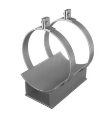 Скользящая подкладная опора в футляре для труб в ППУ