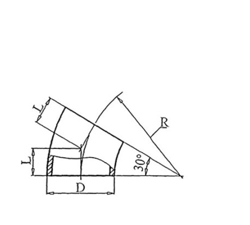 Теплоизоляционные отводы 30 градусов в Бобруйске