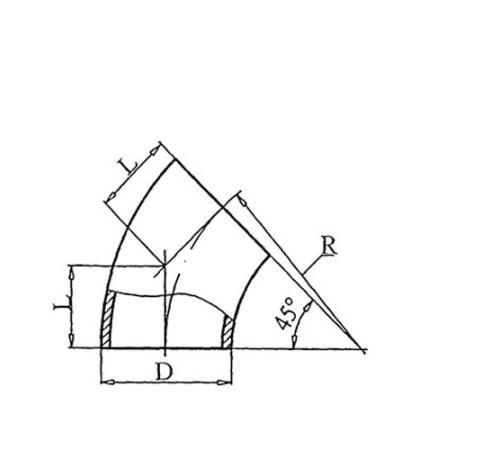 Теплоизоляционные отводы 45 градусов в Бобруйске