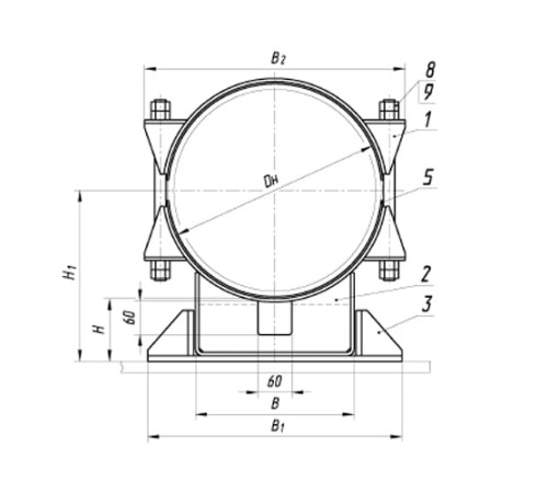 Опоры ТПР.05.24(3) для труб в Бобруйске