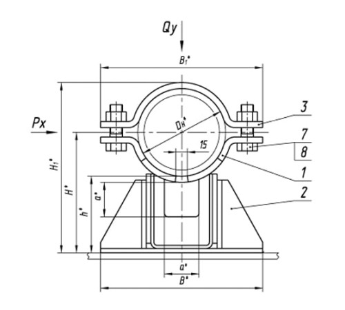 Опоры ТПР.08.38.00.000 в Бобруйске для трубопроводов