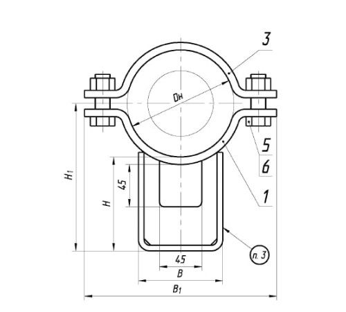Опоры ТПР.08.71(1).00.000 в Бобруйске для трубопроводов