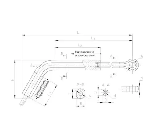 Натяжные прессуемые зажимы ТРАС в Бобруйске для ЛЭП