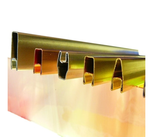 Декоративные латунные профили в Бобруйске для стекла